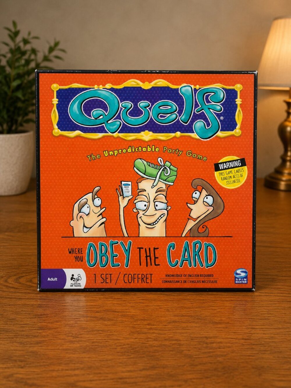 Quelf Board Game (2011) Complete Party Game by Spin Master – Great Condition
